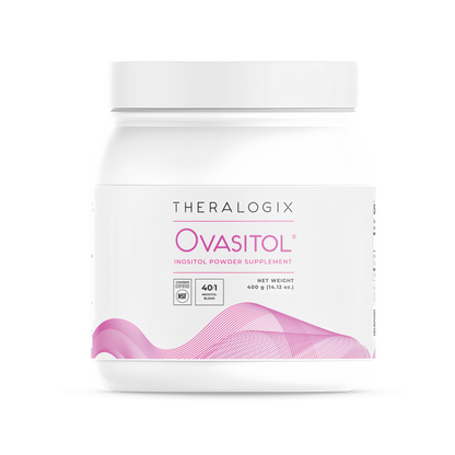Theralogix Ovasitol Inositol Powder - 90-Day Supply - Myo-Inositol & D-Chiro Inositol for Hormone Balance & Ovarian Function Support* - NSF Certified - 400 g (180 Servings)
