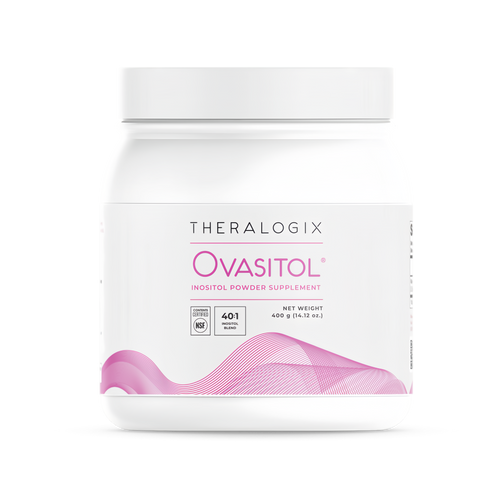 Theralogix Ovasitol Inositol Powder - 90-Day Supply - Myo-Inositol & D-Chiro Inositol for Hormone Balance & Ovarian Function Support* - NSF Certified - 400 g (180 Servings)